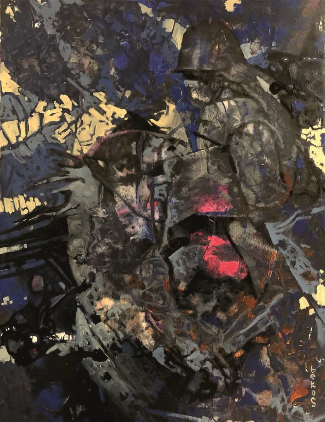 Автор-художник Нурбек Жардемов (bekus), название картины: "Аванпост", размер картины: 100х70 см, холст/масло/акрил, дата: 2024 г.