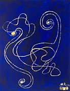 Ponsisme. Понсизм-136 (Портрет Души галактуса Великий Черный Дракон)(Китайские Серебряно-жемчужные) 40х50 см, холст, сусальное серебро, акрил, перламутр и жемчуг натуральный 24.08.25