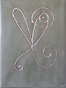 Ponsisme. Понсизм-115 (Портрет Души галактуса Брендона ирлан. Принц)(Шведские голубоглиняные) 30х40 см,  холст, сусальное серебро, голубая глина, 22.05.25