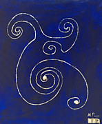 Ponsisme. Понсизм-139 (Портрет Души галактуса Гуан Джоу)(Китайские Серебряно-жемчужные) 40х50 см, холст, сусальное серебро, акрил, перламутр и жемчуг натуральный 21.08.25