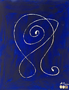 Ponsisme. Понсизм-135 (Портрет Души галактуса Вей Дженя)(Китайские Серебряно-жемчужные) 40х50 см,  холст, сусальное серебро, акрил, перламутр и жемчуг натуральный 23.08.25