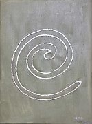 Ponsisme. Понсизм-116 (Портрет Души галактуса Марка )(Шведские голубоглиняные) 30х40 см,  холст, сусальное серебро, голубая глина, 22.05.25