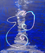 Ponsisme. Понсизм-144 (Портрет Души галактуса Свирепый Тигр(Сюмэн дэ Лаоху)(Китайские Кракелюрные) 40х50 см, холст, сусальное серебро, акрил, перламутровая втирка, жемчуг натуральный 09.09.25