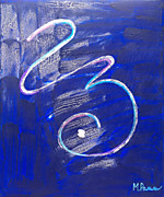 Ponsisme. Понсизм-142 (Портрет Души галактуса Быстрая вода(Куай Шуй)(Китайские Кракелюрные) 40х50 см, холст, сусальное серебро, акрил, перламутровая втирка, жемчуг натуральный 11.09.25